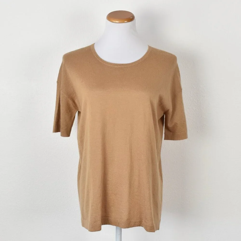 Jenni Kayne Cashmere Tee Toast - S - Picture 2 of 9
